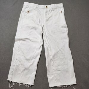 Curve Appeal Women's High Rise Wide Leg Crop Comfort Waist Sz 16 / 33